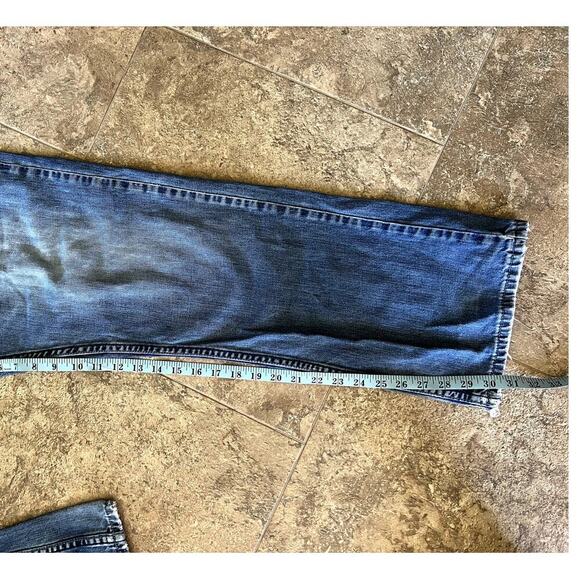 Safari Boot cut denim jeans, men's size 36 x 32L * Snuff Can Ring Pocket. - Picture 6 of 9